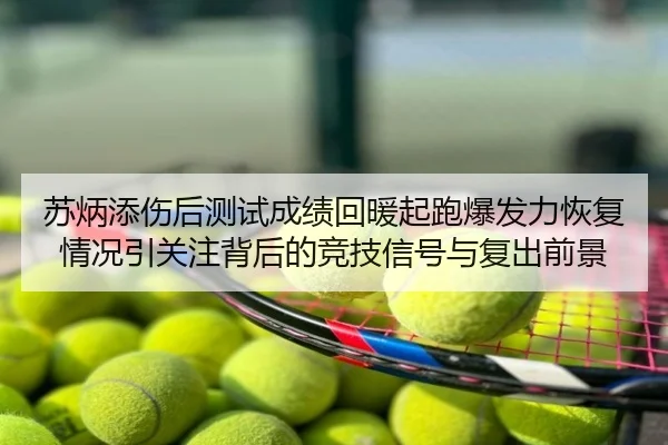 苏炳添伤后测试成绩回暖起跑爆发力恢复情况引关注背后的竞技信号与复出前景